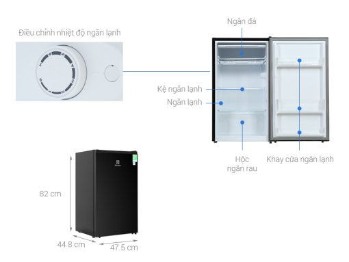 Tủ lạnh Electrolux 94 Lít EUM0930BD-VN - Ảnh 4