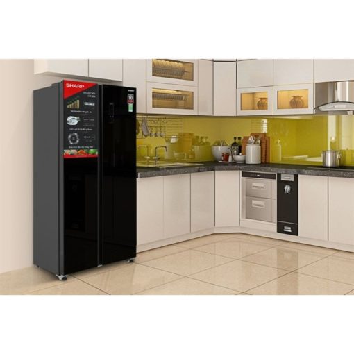 Tủ lạnh 2 cánh side by side 442 lít Sharp SJ-SBX440VG-BK - Ảnh 2