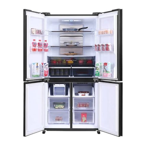 Tủ Lạnh 4 cánh Multi Doors Inverter 572 Lít Sharp SJ-FX640V-SL 6 anh tu lanh 4 canh multi doors inverter 572 lit sharp sj fx640v sl