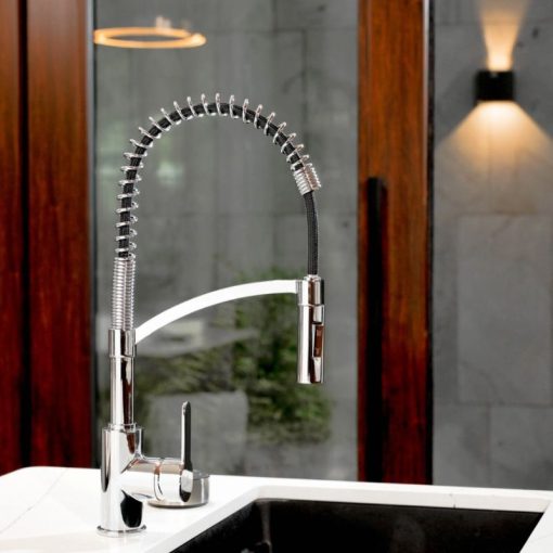 Vòi rửa bát Wasserwerk WK 3 chrome with spiral spring 700550 - Ảnh 2
