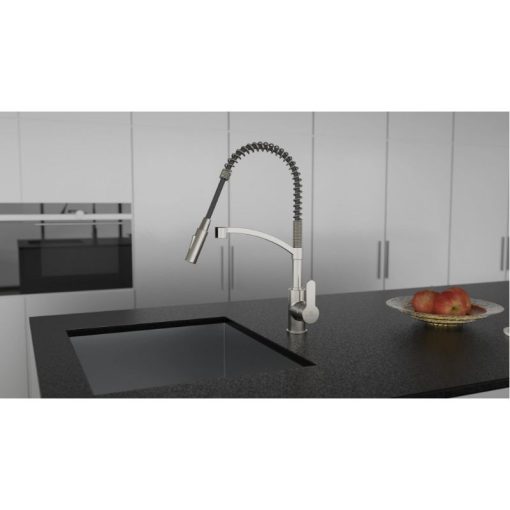 Vòi rửa bát Wasserwerk WK 3 stainless steel look, spiral spring 700555 - Ảnh 2