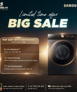 Máy Giặt Samsung Inverter 11 Kg WW11CB944DGBSV cửa trước