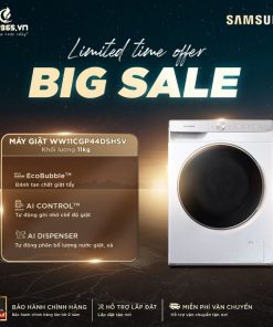Máy Giặt Samsung Inverter 11 Kg WW11CGP44DSHSV cửa trước