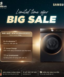 Máy Giặt Samsung Inverter 12 Kg WW12CB944DGBSV cửa trước