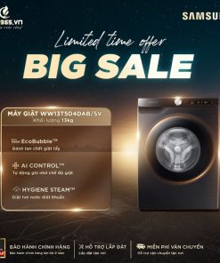 Máy Giặt Samsung Inverter 13 Kg WW13T504DAB/SV cửa trước