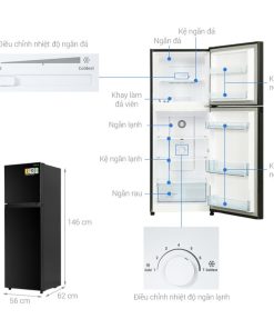 chi tiet tu lanh 2 canh 210 lit hitachi hrtn5230muvn