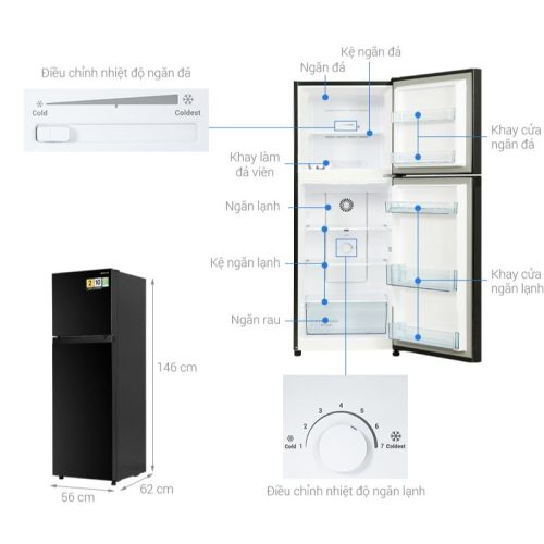 Tủ lạnh 2 cánh 210 lít Hitachi HRTN5230MUVN - Ảnh 4