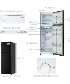 chi tiet tu lanh 2 canh 260 lit hitachi hrtn5275mfuvn