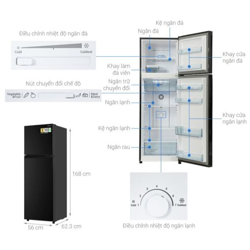 Tủ lạnh 2 cánh 260 lít Hitachi HRTN5275MFUVN - Ảnh 4