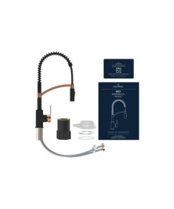 chi tiet voi rua bat wasserwerk wk 3 black rose gold with spiral spring 700557