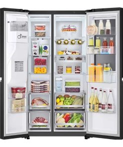 hinh anh tu lanh 2 canh side by side inverter 635 lit lg gr x257bl