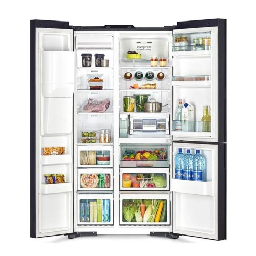 hinh anh tu lanh 3 canh side by side inverter 569 lit hitachi r fm800xaggv9x gbz