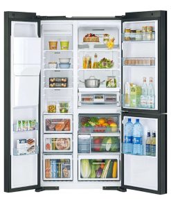 hinh anh tu lanh 3 canh side by side inverter 569 lit hitachi r mx800gvgv0 gbk