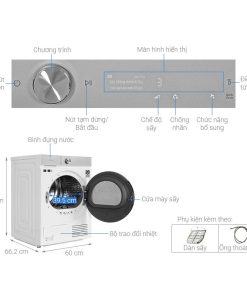 kich thuoc may say bom nhiet samsung 9 kg dv90bb9440gh sv