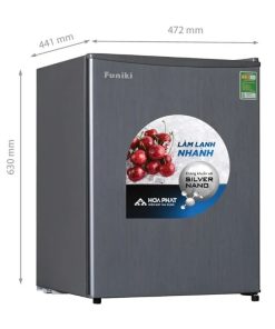 kich thuoc tu lanh 1 canh mini 74 lit funiki fr 71cd
