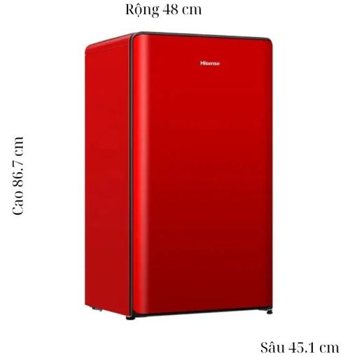 Tủ Lạnh 1 cánh mini 82 Lít Hisense HR08DR - Ảnh 3