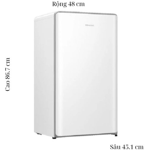 Tủ Lạnh 1 cánh mini 82 Lít Hisense HR08DW - Ảnh 3