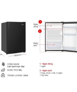 kich thuoc tu lanh 1 canh mini 90 lit aqua aqr d100fabs