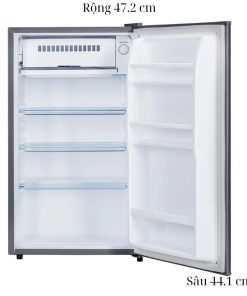 kich thuoc tu lanh 1 canh mini 90 lit funiki fr 91cd
