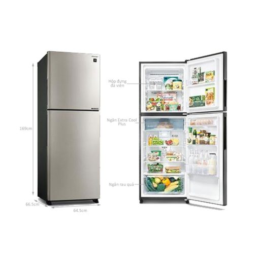 Tủ Lạnh 2 cánh Inverter 330 Lít Sharp SJ-XP352AE-SL - Ảnh 3