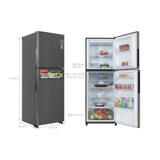 Tủ Lạnh 2 cánh Inverter 360 Lít Sharp SJ-XP382AE-DS - Ảnh 3