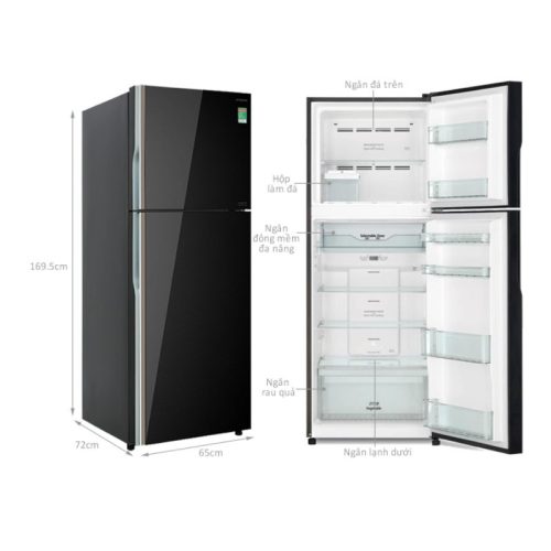 kich thuoc tu lanh 2 canh inverter 366 lit hitachi r fvx480pgv9 gbk