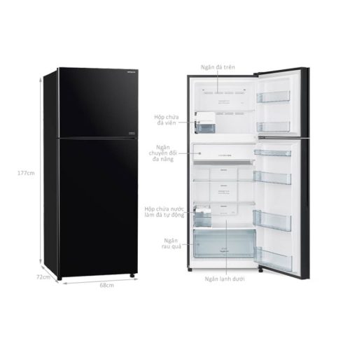 Tủ Lạnh 2 cánh Inverter 390 Lít Hitachi R-FVY510PGV0 GBK - Ảnh 4