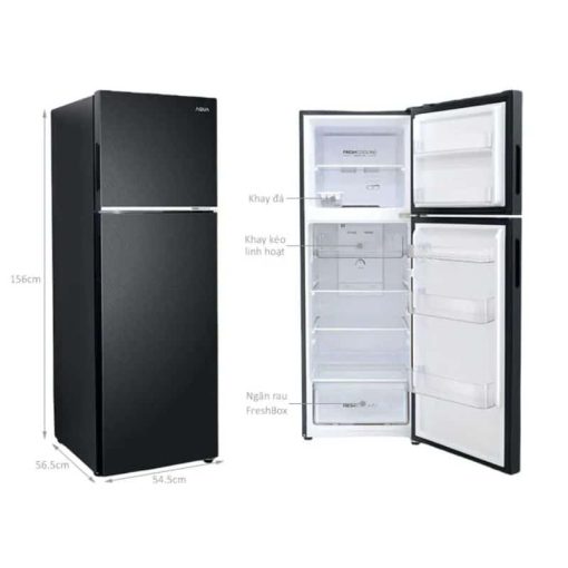 Tủ lạnh 2 cánh ngăn đá trên Inverter 241 lít Aqua AQR-T278FA(SC) - Ảnh 3