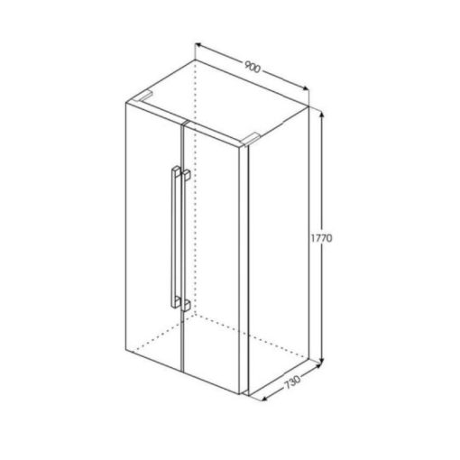Tủ lạnh 2 cánh side by side 581 lít Brandt BFA1791NA - Ảnh 3