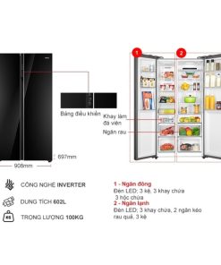 kich thuoc tu lanh 2 canh side by side inverter 602 lit aqua aqr ig696fs gb