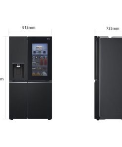 kich thuoc tu lanh 2 canh side by side inverter 635 lit lg gr x257bl