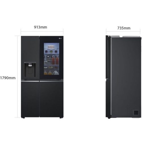 Tủ Lạnh 2 cánh side by side Inverter 635 Lít LG GR-X257BL - Ảnh 4
