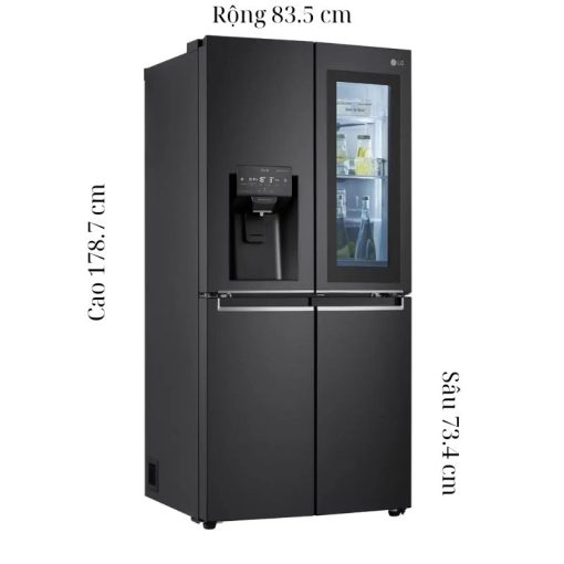 Tủ Lạnh 4 cánh Multi Door Inverter 496 Lít LG GR-X22MBI - Ảnh 4
