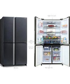 kich thuoc tu lanh 4 canh multi doors inverter 572 lit sharp sj fx640v sl
