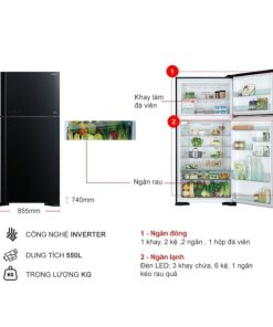 kich thuoc tu lanh hitachi inverter 550 lit r fg690pgv7x gbk