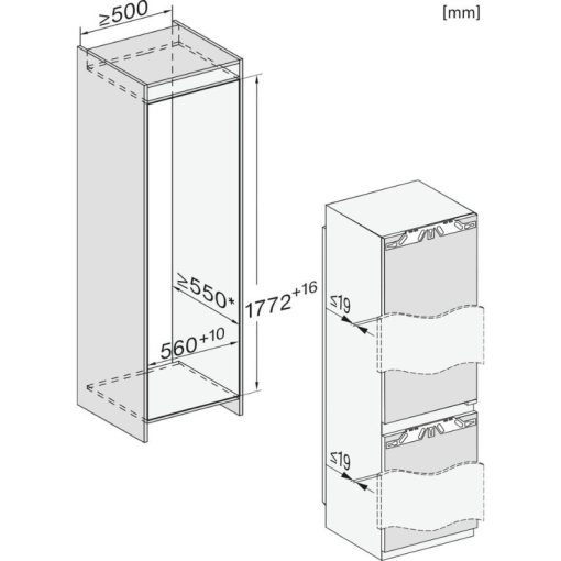 Tủ lạnh Miele K 7731 F ngăn kéo - Ảnh 2