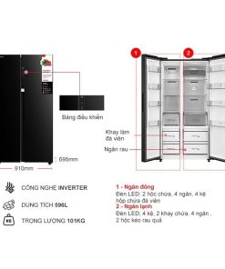 kich thuoc tu lanh2 canh side by side inverter 596 lit toshiba gr rs780wi pgv22 xk