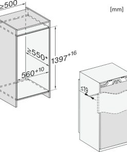 kich thuoc tu mat miele k 7444 d 206l