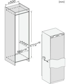 kich thuoc tu mat miele k 7773 d 296l