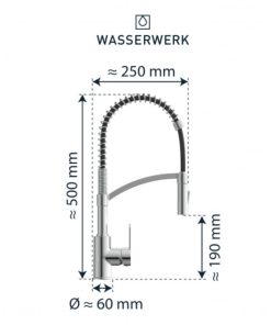 kich thuoc voi rua bat wasserwerk wk 3 chrome with spiral spring 700550