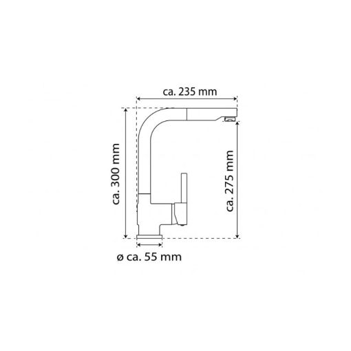 Vòi rửa bát Wasserwerk WK 4 Black 700416 màu đen có dây rút - Ảnh 2