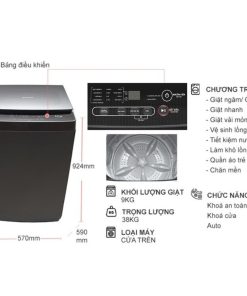 thong so may giat sharp 9kg es y90hv s cua tren