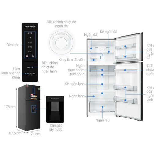Tủ lạnh 2 cánh 417 lít Sharp SJ-X417WD-DG - Ảnh 3