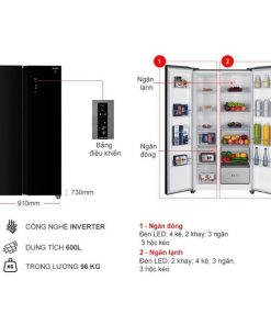 thong so tu lanh 2 canh side by side 600 lit sharp sj sbxp600vg bk