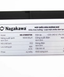 thong tin dieu hoa 1 chieu nagakawa ns c18r2t30 b52