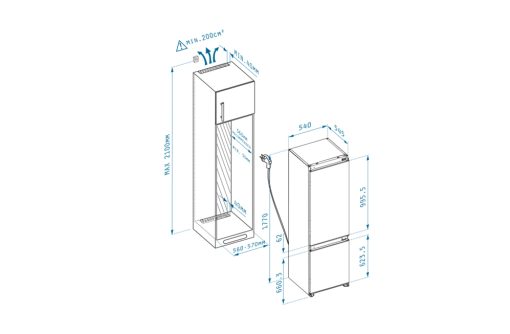 Tủ lạnh âm tủ PYRAMIS – FREEZER BBI177 - Ảnh 4