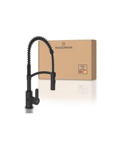 Vòi rửa bát Wasserwerk WK 3 Black with spiral spring 700556 màu đen