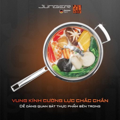 Bộ nồi Inox Junger JC-100 cao cấp 13 chi tiết - Ảnh 2