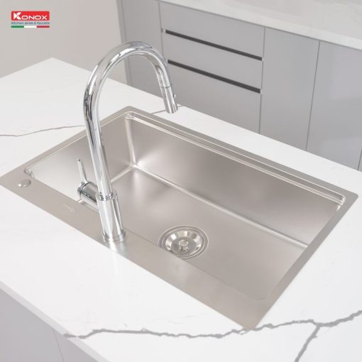 Chậu rửa bát chống xước Konox Top Mount Sink KN8151TS Dekor Basic - Ảnh 2