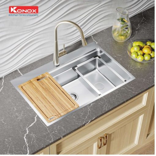 Chậu rửa bát Konox KN7650TS - Ảnh 2